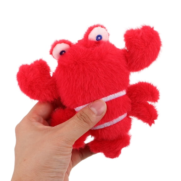 OFFIGAM Red Plush Lobster Keychain Charm, Soft Ocean Animal Bag Accessory, Portable and Comfortable for Kids and Adults