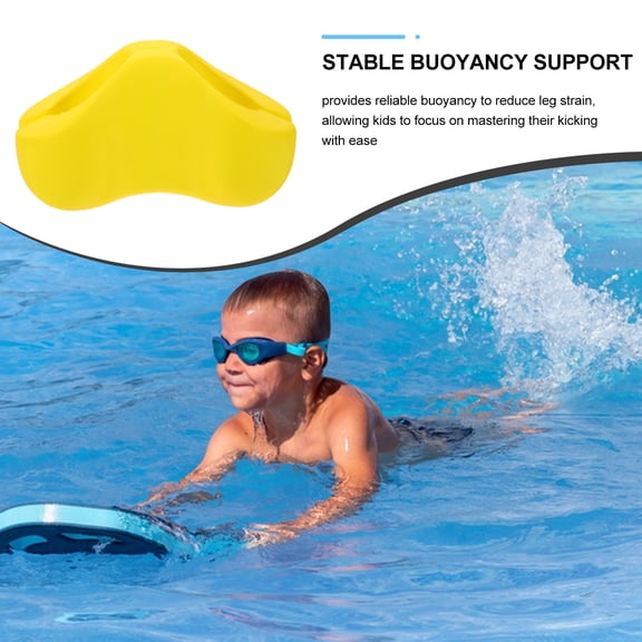 OFFIGAM Kids Swim Pull Buoy and Yellow EVA Ankle Float for Swim Training, Freestyle Kicking, Technique Improvement, and Posture
