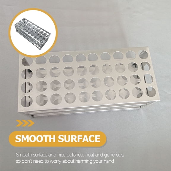 OFFIGAM Lightweight Aluminum Test Tube Rack Stand for Laboratory and Scientific Sample Storage, and Portable
