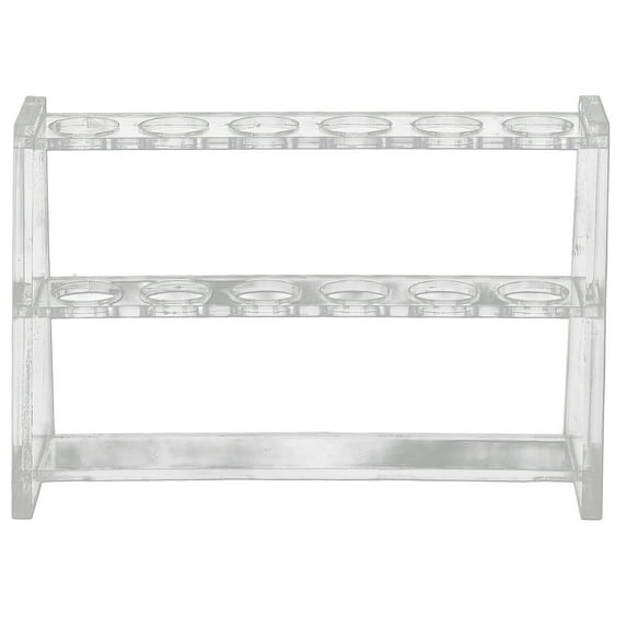 OFFIGAM Laboratory Test Tube Display Rack Silver Acrylic Stable Holder ...