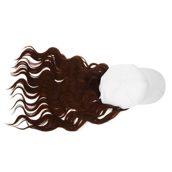 OFFIGAM Ladies Hat Wigs Light Brown Baseball Cap Style For Outdoor Activities 1Pack