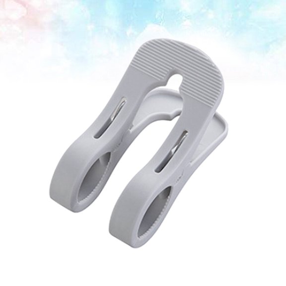 OFFIGAM Large Windproof Clothespins for Heavy Wet Clothes Laundry Clip Grey 1Set