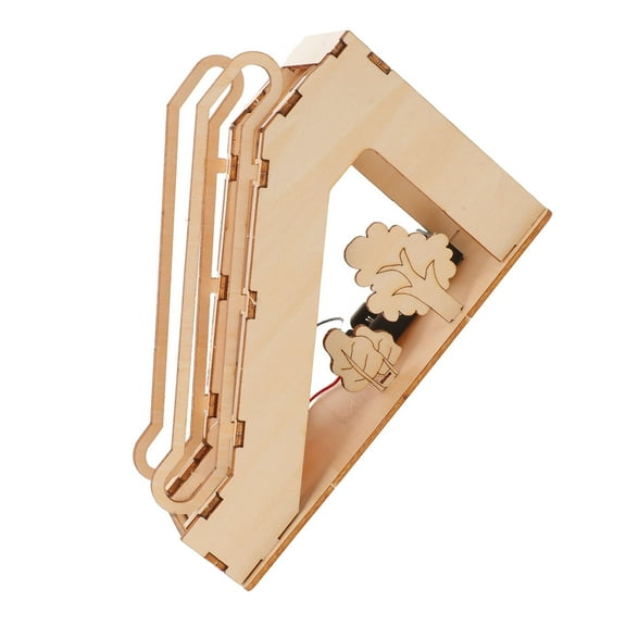 OFFIGAM Electric Elevator Model Kit Wooden Escalator Science Experiment Stem Building Set