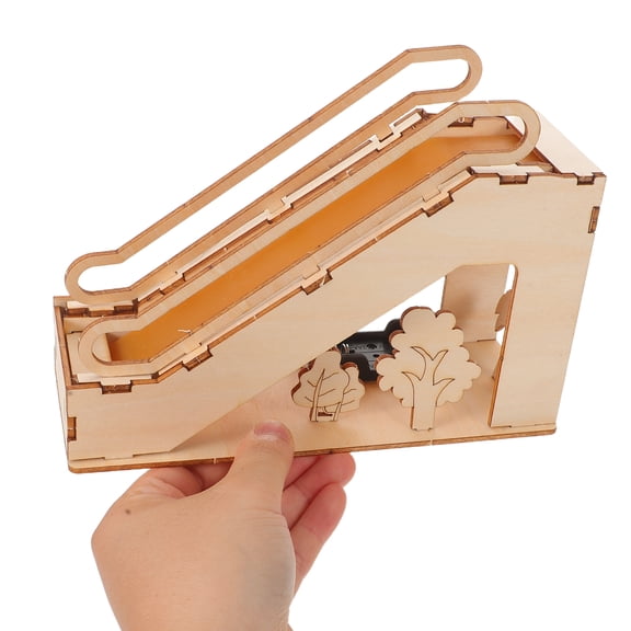 OFFIGAM Electric Elevator Model Kit Wooden Escalator Science Experiment Stem Building Set