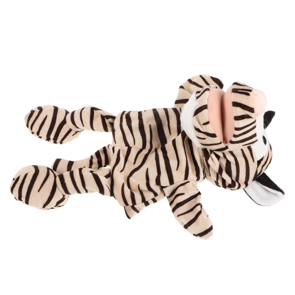 OFFIGAM Leopard Plush Hand Puppet with Movable Mouth for Engaging Puppet Theater Shows