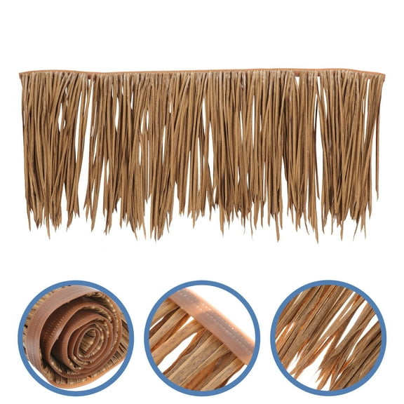 OFFIGAM Brown Artificial Straw Roofing Roll for Landscaping, Garden Decoration, Outdoor and Home Use, and Realistic