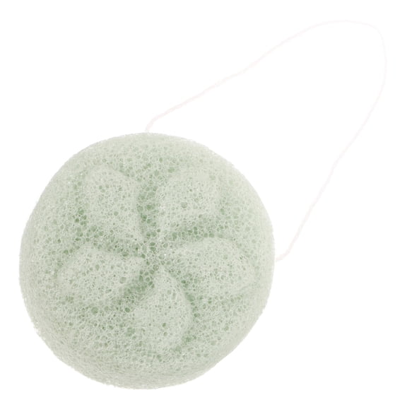 OFFIGAM Face Sponge Facial Cleaning Sponge Light Green 1Pcs