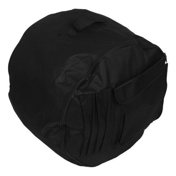 OFFIGAM Oxford Cloth Snare Drum Case with Construction and Multi-Pocket Storage for Percussion Instruments