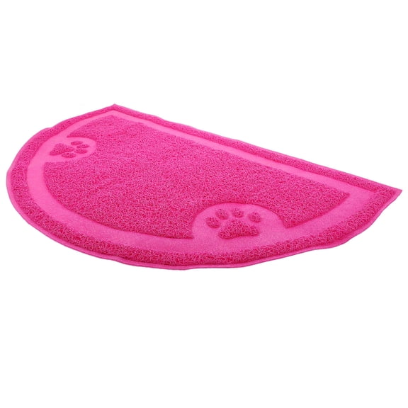 OFFIGAM Litter Box Rug Rose Red Easy to Clean for Pet 1Pack