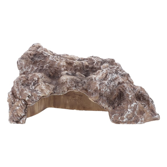 OFFIGAM Lizard Shelter Natural Habitat Simulation Reptile Hideout Light Brown 1 Pack