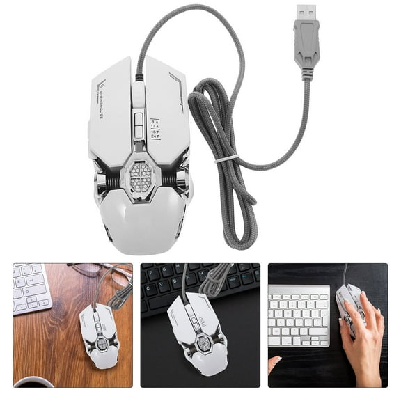 OFFIGAM Luminescent Gaming Mouse with RGB Lights Comfortable Touch for Computer Use Plastic