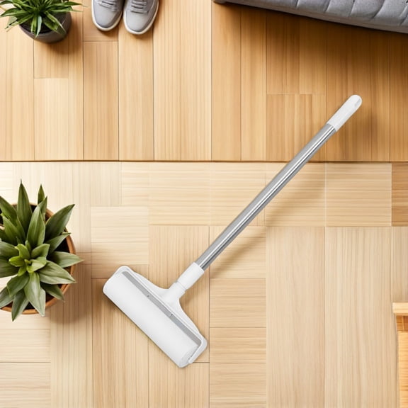 OFFIGAM White ABS Lint Roller for Pets - Reusable and Portable, Ideal for Carpets and Upholstery