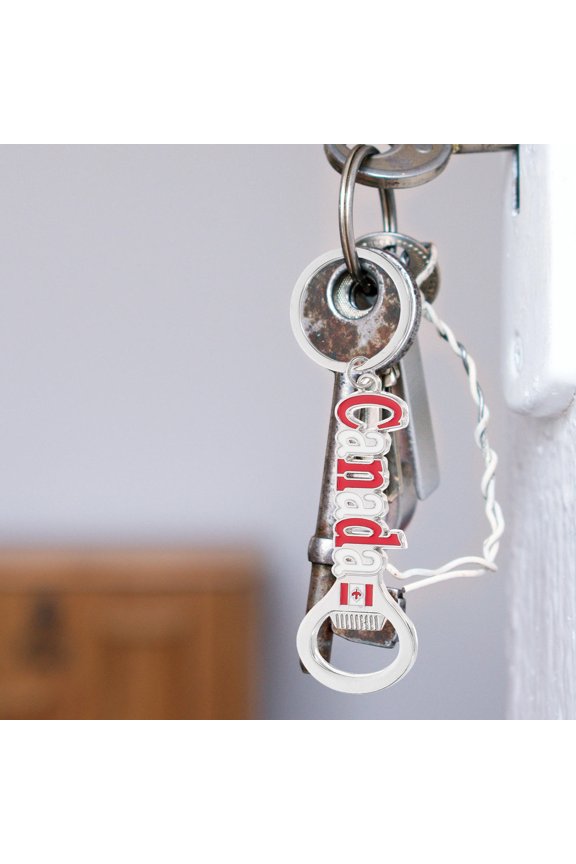 Maple Leaf Keychain with Bottle Opener Multi Zinc Alloy Decorative Key Holder for Travel 4pcs