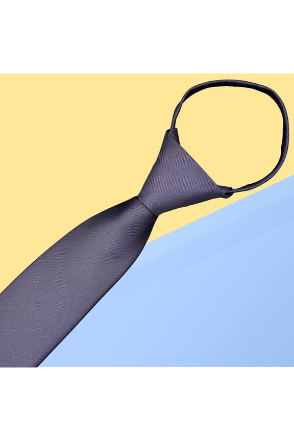 Men's Zipper Tie for Formal Events, Weddings, Business, and Musical Bands - Easy Wear, Stylish and Comfortable