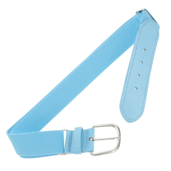 OFFIGAM Men's Adjustable Baseball Belt Sky Elastic Polyester Sports Belt Fits Waist Size 30-36
