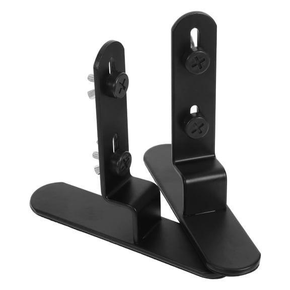 OFFIGAM 2-Pack Black Metal Pegboard Shelf Support Brackets for Office Storage, Display, and Wall Organization