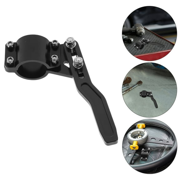 OFFIGAM Metal Steering Wheel Extension Lever Black Turn Signal Pole Easy Installation Car Accessory