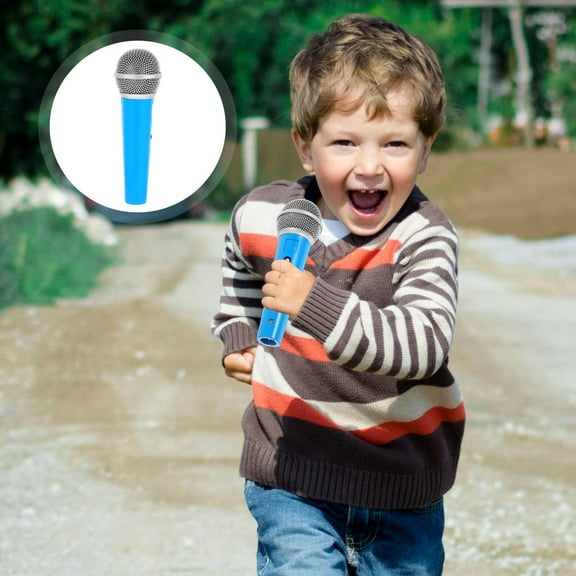 OFFIGAM Retro Style Plastic Microphone Model, 1 Set - Decorative Vintage Microphone