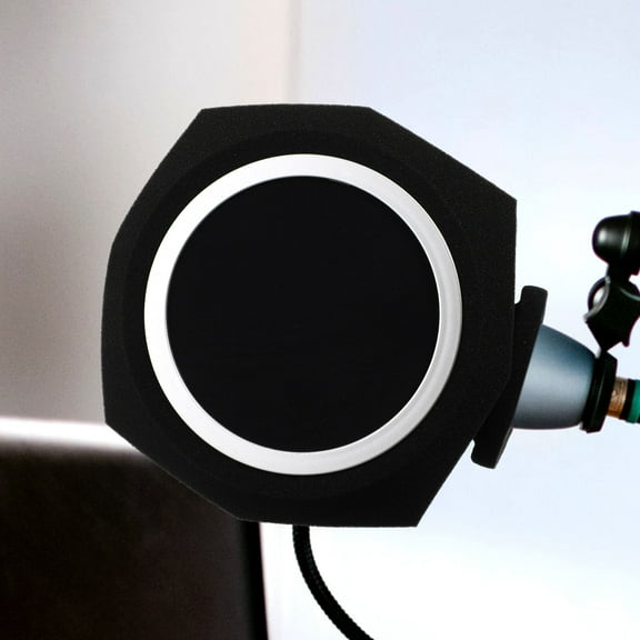 OFFIGAM Black Microphone Foam Cover Sponge for Noise Reduction and Clear Audio Recording, Compatible with Various Microphones