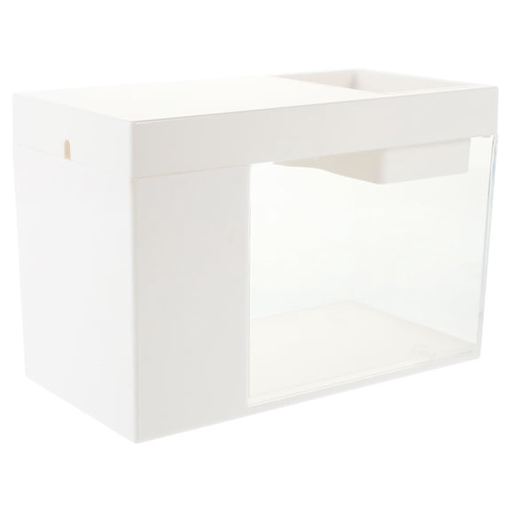 OFFIGAM Mini Fish Tank Table Acrylic Small Fish Tank 1Pack for Home Decoration