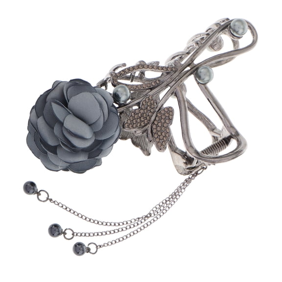 OFFIGAM Multi Colored Rose Hair Clips for Women's Hold Lightweight Alloy Decoration Size 3.5 Inches