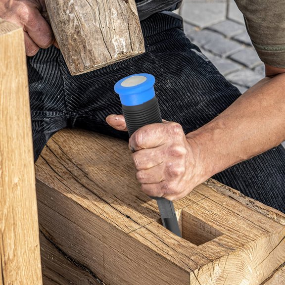 OFFIGAM Multi-Function Black Wood Chisel Set for Precise Carving and Detailed Wood Sculpture