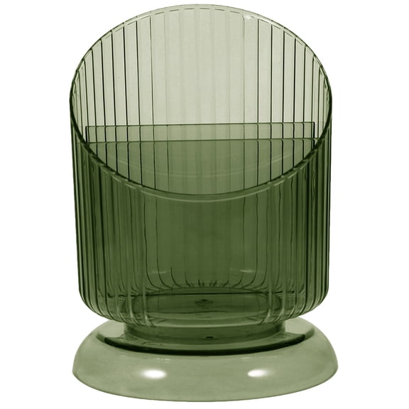 OFFIGAM Green Clear Pet Desktop Organizer - Multi-Functional Storage Box for Office and Home Use