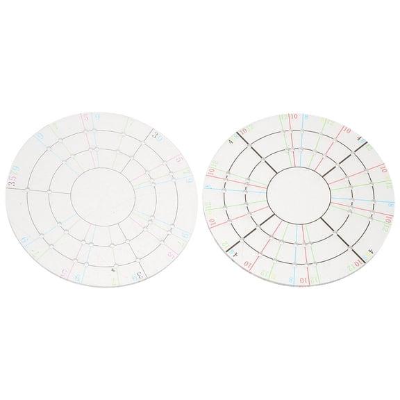 OFFIGAM Plastic Pottery Shaping Tools Set - 2pcs Circle Divider and Trimming for Home Crafting