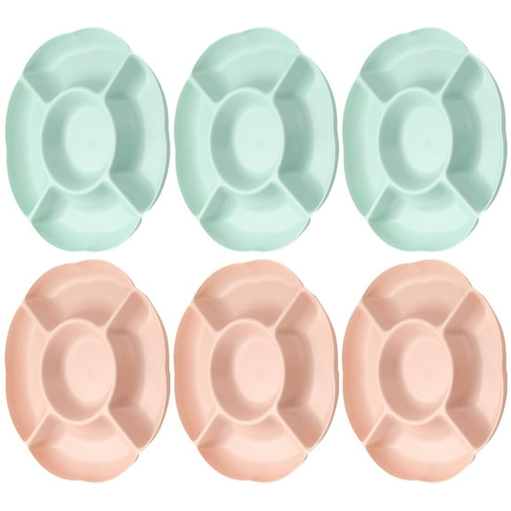 OFFIGAM MultiPurpose Fruit Plates For Home Use 6Pcs 24.50x24.50in