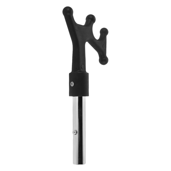OFFIGAM Multipurpose Black Telescopic Boat Hook with Adjustable Length for Docking and Rescue Use