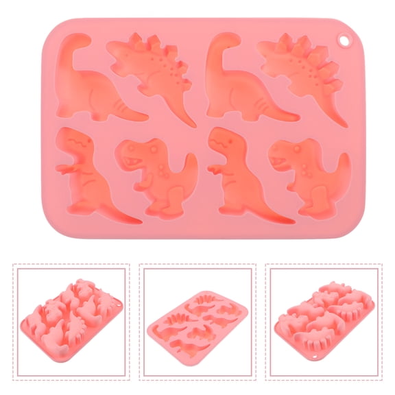 OFFIGAM Silicone Dinosaur Mold Non-Stick for Baking, Chocolate, Candy, Cookies, Crafts, Kitchen Use and