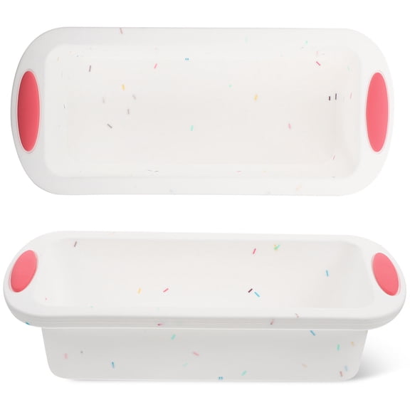 OFFIGAM White Silicone Toast Baking Mold Nonstick Flexible Loaf Pan for Home Kitchen and Restaurant Use