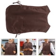 thumbnail image 1 of OFFIGAM Oil Proof Apron Smock, Polyester Full Coverage Apron for Cooking, Coffee, Home Use, Kitchen , 1 Set, 1 of 7