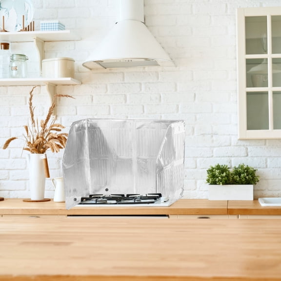 OFFIGAM Oil Splatter Guard Kitchen Aluminum Foil Shield Plated Silver Heat Insulation Easy Use