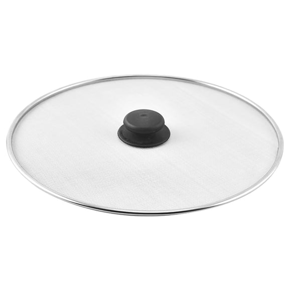 OFFIGAM Grease Splatter Screen for Frying Pan Kitchen Use White Handle
