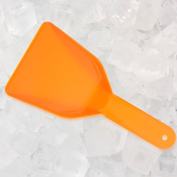 OFFIGAM Orange Plastic Freezer Scraper - Ice Removal Tool for Home Refrigerator and Freezer Cleaning