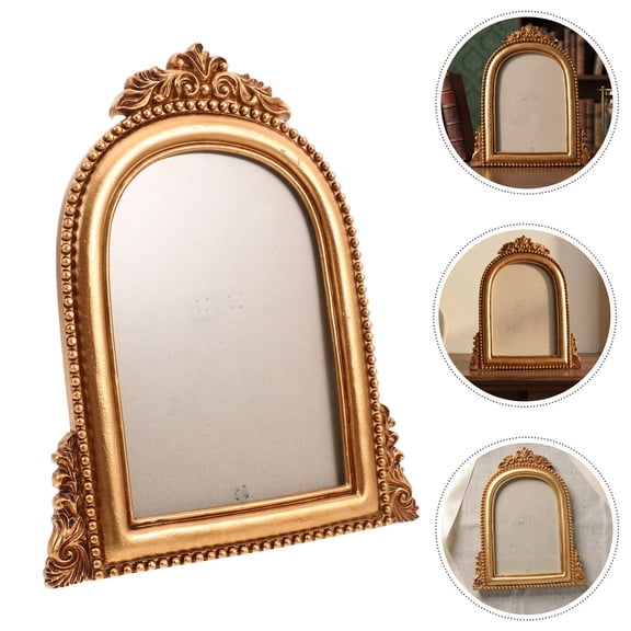 OFFIGAM Ornate Arched Vintage Resin Picture Frame for Tabletop or Wall