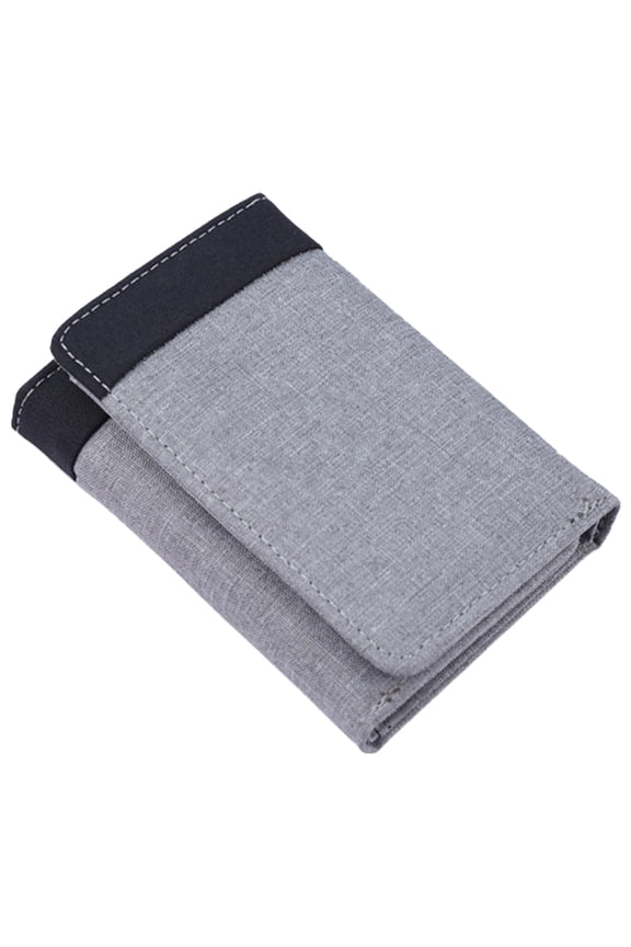 Outdoor Wallet for Men Grey Sturdy Card Bag for Credit Id Business Cards Travel