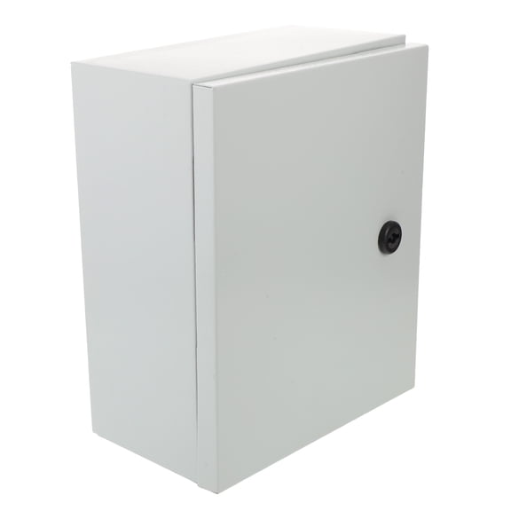 OFFIGAM Weatherproof Outdoor Electrical Junction Box White Iron Cabinet with Dustproof and Uv Resistant Features
