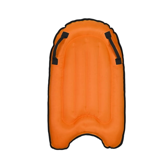 OFFIGAM PVC Inflatable Floating Row Orange Pool Lounger for Beach and Pool Parties