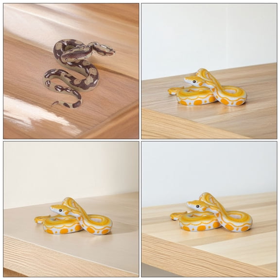 OFFIGAM Realistic Plastic Snakes Set of 2, Assorted Colors, Lifelike Model Snake Toys for Pranks and Decorations