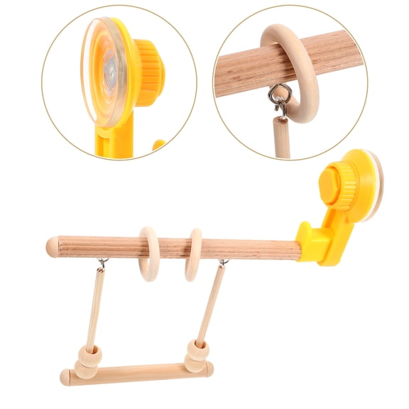 OFFIGAM Wooden Bird Perch Multi-Functional Training Stand for Pet Birds