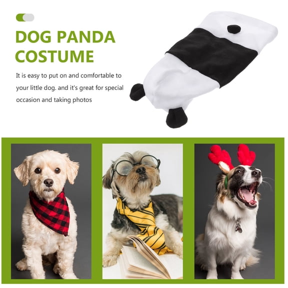 OFFIGAM Pet Clothes Dog Panda Costume with Stylish Look for Walking Jogging and Photos