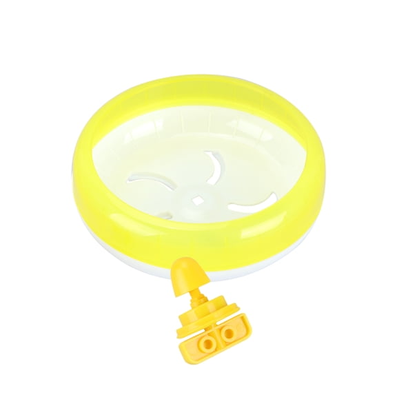 OFFIGAM Small Animal Exercise Wheel 14cm Yellow with Silent, Non- Design for Hamsters, Mice, Gerbils and Small Pets