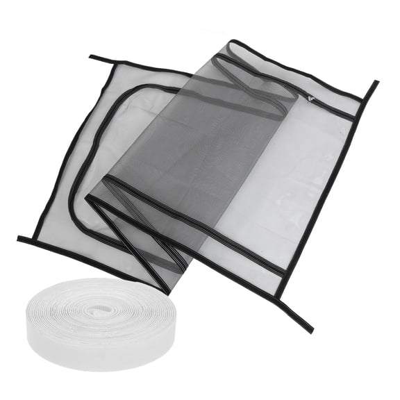 OFFIGAM Pet Screen Door Black Heavy Duty Mesh for Secure Ventilation and Easy Installation