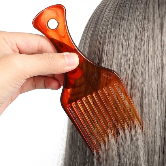 OFFIGAM Pick Hair Comb Chocolate Designed to Add Volume and Reduce Frizz in Hair