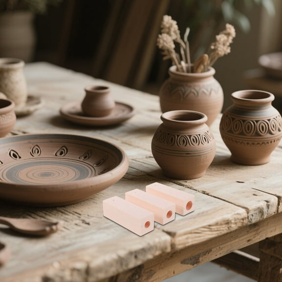 OFFIGAM Polymer Clay Bead Roller Set with Hole Maker and Molds for Jewelry Crafting Earrings Necklaces Accessories