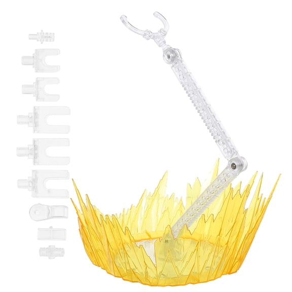 OFFIGAM Plastic Action Figure Support Base with Shock Impact Effect for Model Display