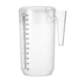 thumbnail image 1 of OFFIGAM Transparent Plastic Juice Pitcher with Lid and Ergonomic Handle for Home Use - 1 Piece Drink Container, 1 of 8