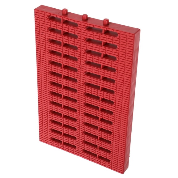 OFFIGAM Red Plastic Floor Drain Grate with Debris Filtration for Sewer Drainage
